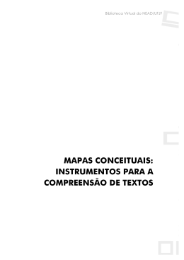 mapas conceituais: instrumentos para a compreensão