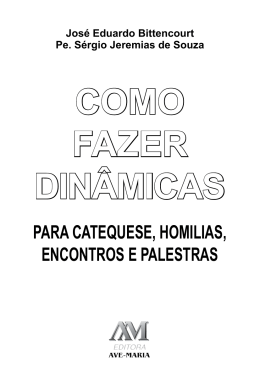 COMO FAZER DINÂMICAS - Editora Ave