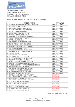 almoxarife local: senac santana per&iacute;odo: 13/07/2015 a
