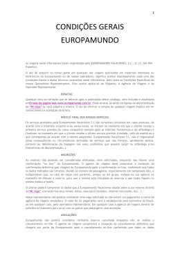 CONDI&Ccedil;&Otilde;ES GERAIS EUROPAMUNDO