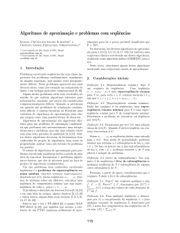 Algoritmos de aproxima&ccedil;&atilde;o e problemas com seq&uuml;&ecirc;ncias - IME-USP