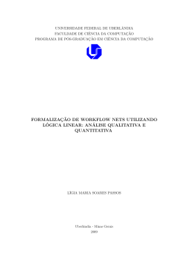 formaliza&ccedil;&atilde;o de workflow nets utilizando l&oacute;gica linear