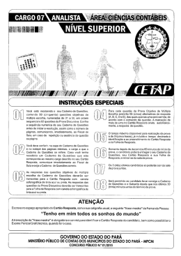 &Ccedil; iNsTRu&ccedil;&otilde;Es EsPEciAis j