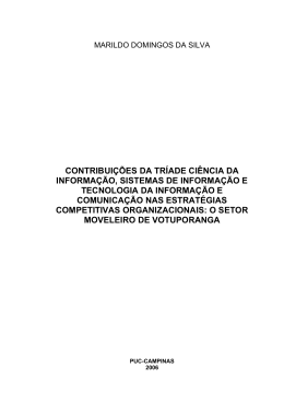 contribuições da tríade ciência da informação, sistemas de