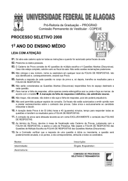 Prova Comentada - PSS 1