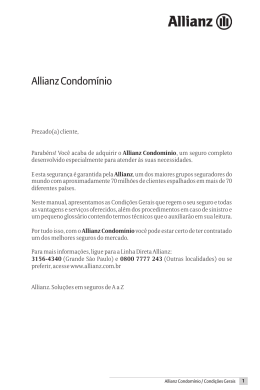 Allianz Condom&iacute;nio - Previsare Corretora de Seguros