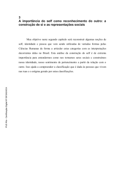 a constru&ccedil;&atilde;o de si e as representa&ccedil;&otilde;es sociais - Maxwell - PUC-Rio