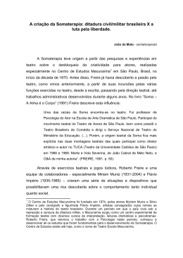 A cria&ccedil;&atilde;o da Somaterapia - somaterapia / soma / terapia corporal