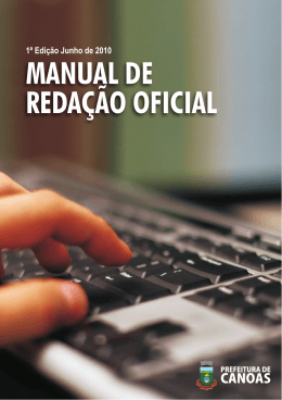 MANUAL DE REDAÇÃO OFICIAL - Prefeitura Municipal de Canoas