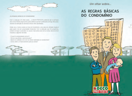 As Regras B&aacute;sicas do Condom&iacute;nio