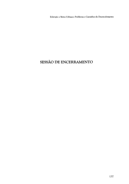 12 - Sess&atilde;o de Encerramento