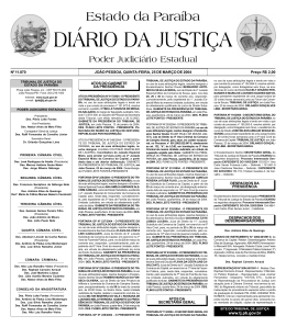Diario da Justi a 29-05-2001 - Tribunal de Justi&ccedil;a da Para&iacute;ba
