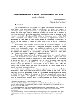 A desigualdade da distribui&ccedil;&atilde;o da educa&ccedil;&atilde;o e