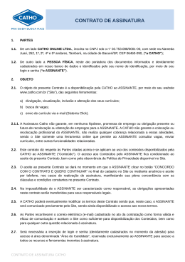 CONTRATO DE ASSINATURA