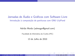 Introdu&ccedil;&atilde;o &agrave; composi&ccedil;&atilde;o de partituras com GNU LilyPond