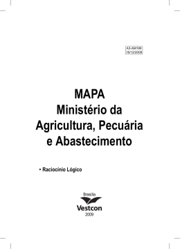MAPA Ministério da Agricultura, Pecuária e Abastecimento
