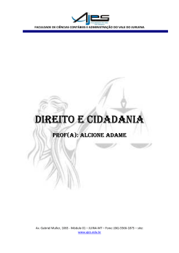 DIREITO E CIDADANIA - ajes - p&oacute;s