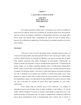 231 Cap&iacute;tulo V A  pessoa idosa na cidade do Recife Isolda Belo