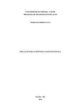 uniube programa de mestrado em educa&ccedil;&atilde;o maria das dores lucia