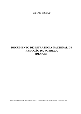 documento de estratégia nacional de redução da pobreza (denarp)