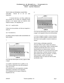 Fundamentos de Matem&aacute;tica &ndash; Trigonometria Fun&ccedil;&otilde;es