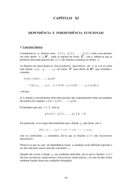 Depend&ecirc;ncia e independ&ecirc;ncia funcionais