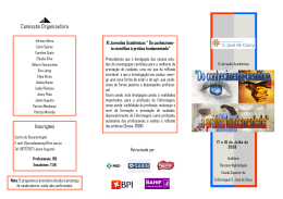 Programa das XI Jornadas Académicas da ESESJ.C.
