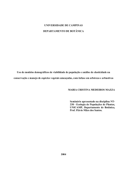 Uso de modelos demogr&aacute;ficos de viabilidade de