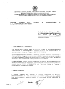 AM - parecer t&eacute;cnico