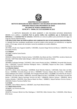 Resultado Final do Concurso