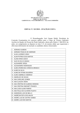 EDITAL N.&ordm; 421/2010 &ndash; OTAC&Iacute;LIO COSTA O Desembargador Jos&eacute;