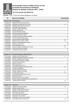 Sisu 2014 - Ver&atilde;o - Copeve - Universidade Federal de Mato Grosso