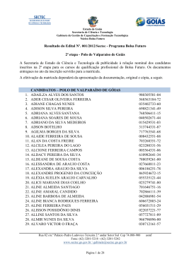 Edital de Divulga&ccedil;&atilde;o n