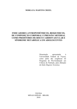 indicadores antropométricos, bioquimicos, de composição corporal