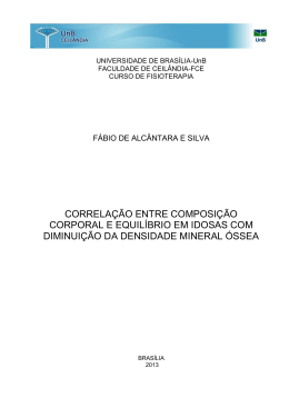 CORRELAÇÃO ENTRE COMPOSIÇÃO CORPORAL E