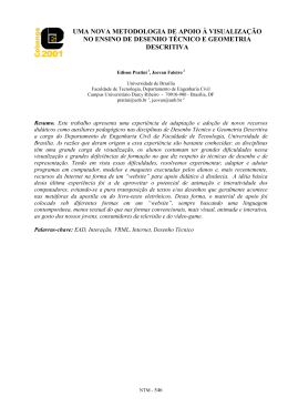 UMA NOVA METODOLOGIA DE APOIO À VISUALIZAÇÃO