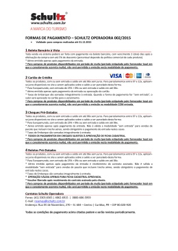Formas de Pagamento NOV/2015