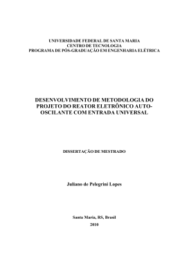 development of methodology of self-oscillating electronic ballast