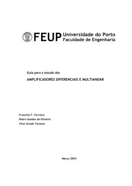 Amplificadores Diferenciais e Multiandar, texto principal