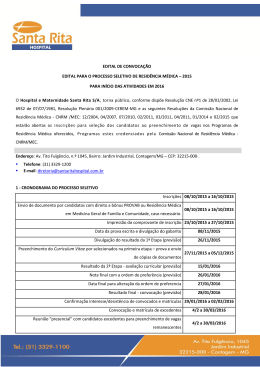 edital - Hospital Santa Rita