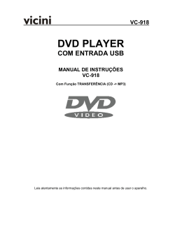 DVD PLAYER - Vicini Brasil