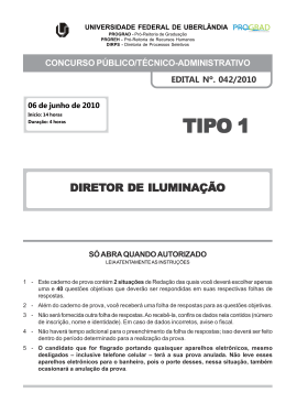 Prova - Diretoria de Processos Seletivos