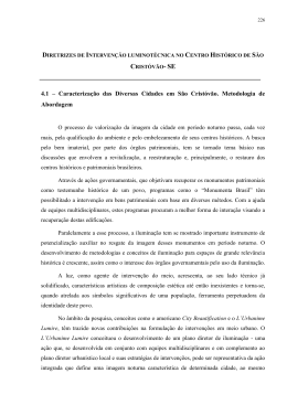 4.1 &ndash; Caracteriza&ccedil;&atilde;o das Diversas Cidades em S&atilde;o Crist&oacute;v&atilde;o