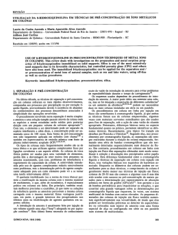 UTILIZA&Ccedil;AO DA s-HIDRoxIQUINoLINA EM