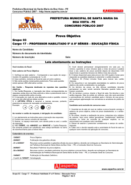 Prova Objetiva