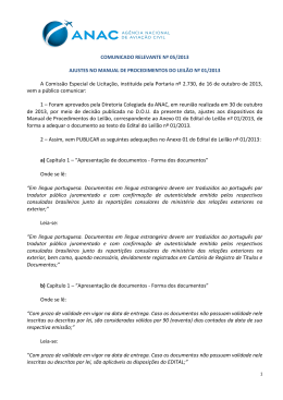 Comunicado Relevante n°05/2013