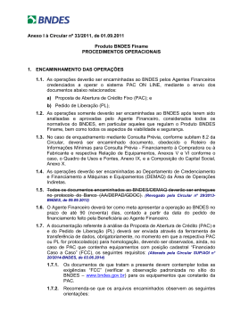 Anexo I - Procedimentos Operacionais