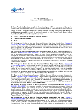 ATO DE CONVOCAÇÃO Documento nº: 00000.056258/2015