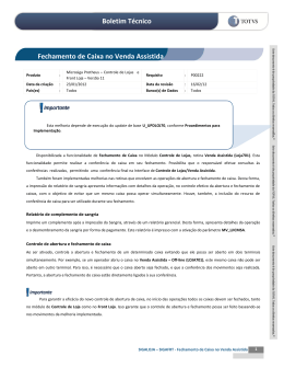 LOJA_FRT_ BT_Fechamento de Caixa Venda Assistida - TDN