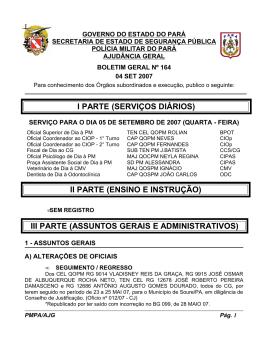 BG 164 - De 04 SET 2007 - Proxy da Polícia Militar do Pará!